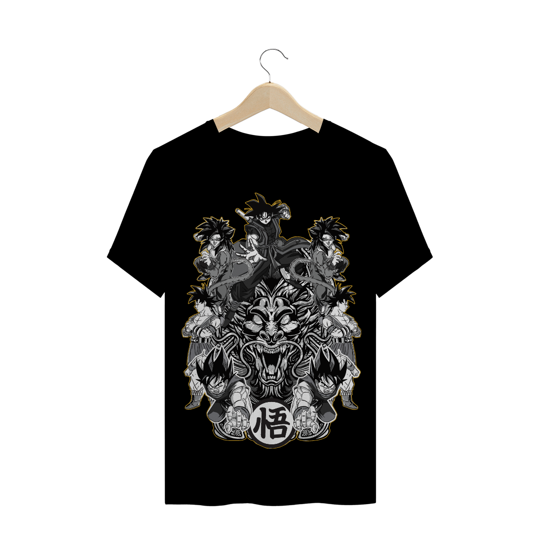 Nome do produto  Camiseta dragon ball Goku transformações
