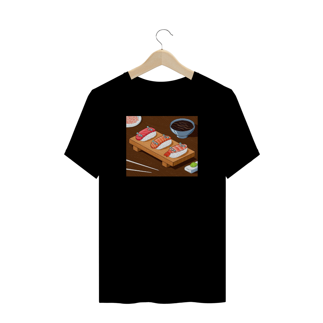 Nome do produto  T-shirt Sushi - Preta