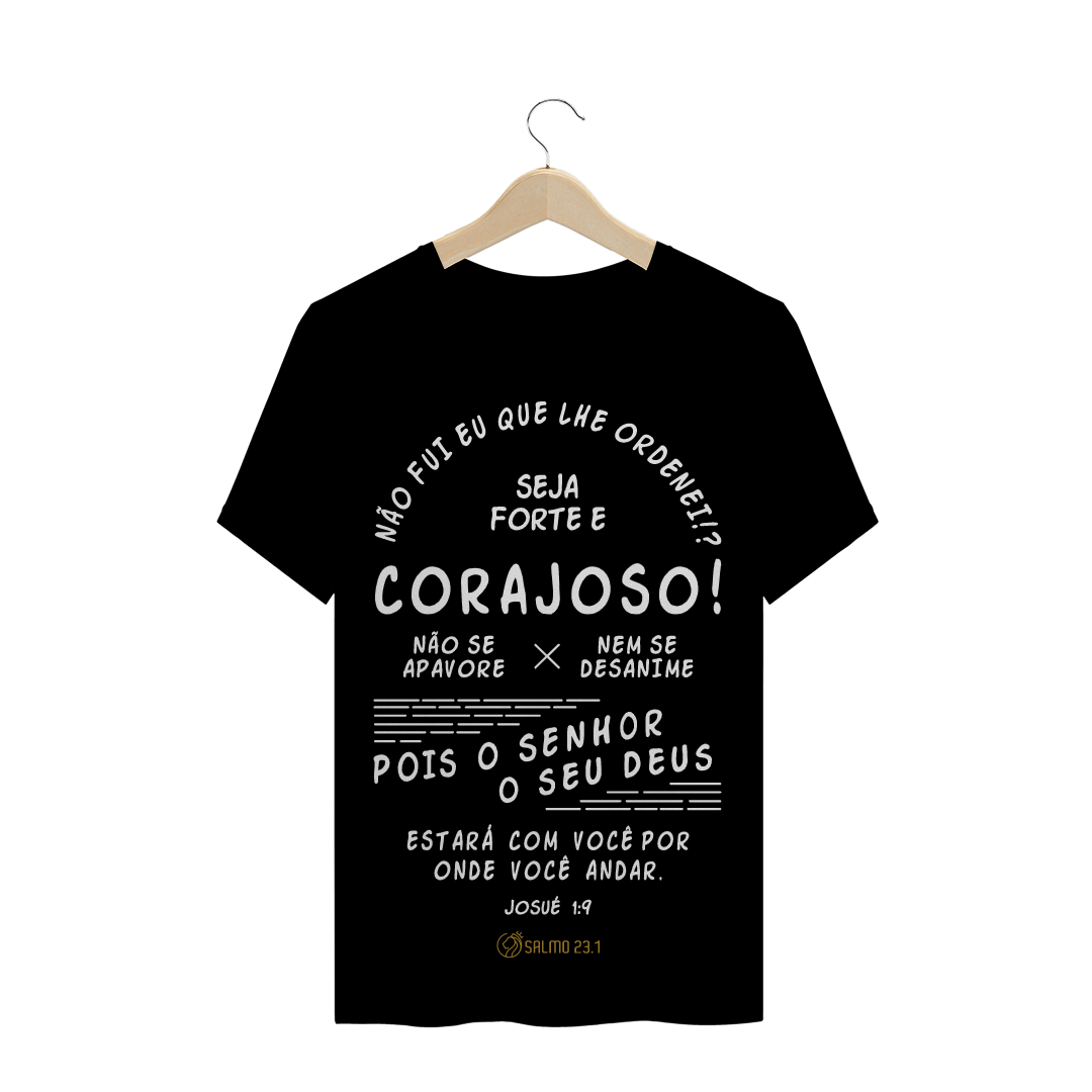 Nome do produto  T-Shirt Quality Cores - Josué 1:9
