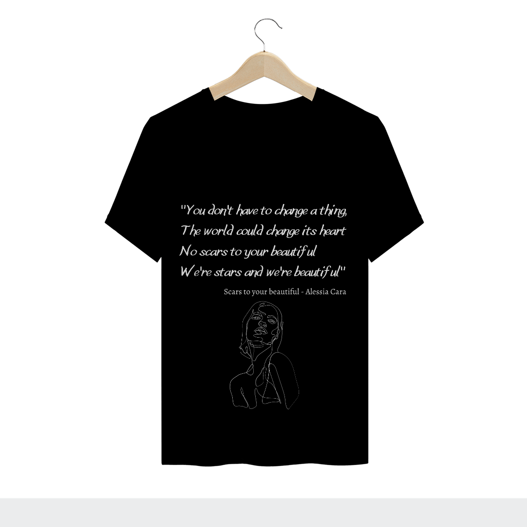 Nome do produto  Camisa Scars to your beautiful (Preto)