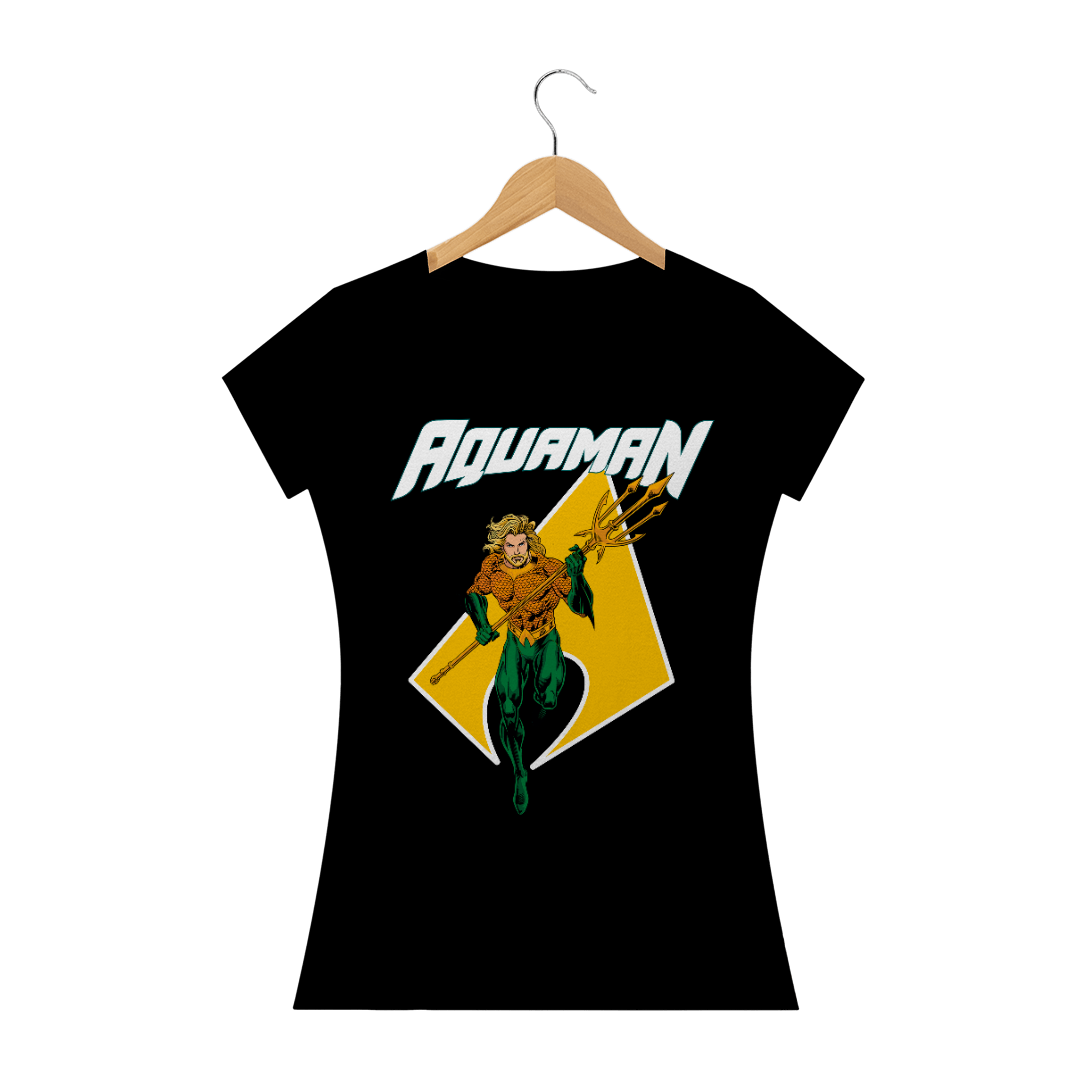 Nome do produto  Camiseta Baby Look Rei dos Mares Aquaman - Heróis