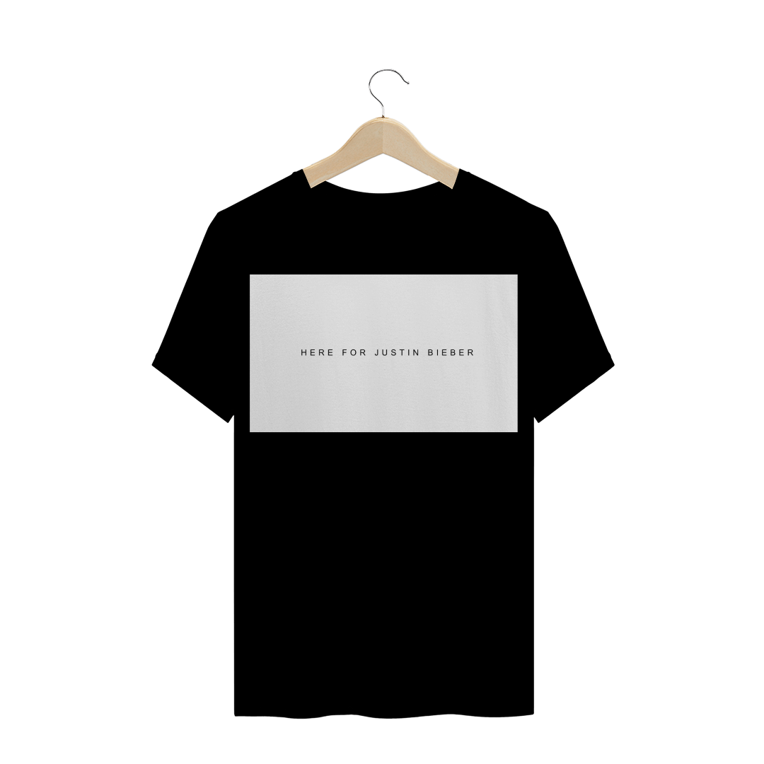 Nome do produto  Camiseta Here For Justin Bieber