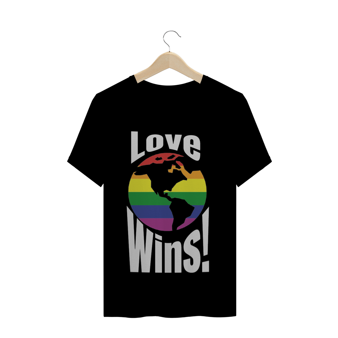 Nome do produto  Camiseta Masc Love Wins