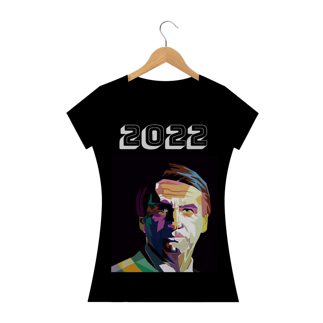 Nome do produto  Camiseta Bolsonaro 2022 Feminina