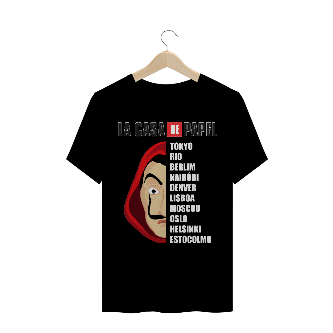 Nome do produto  Camiseta La Casa de Papel City - Filmes/Séries TV