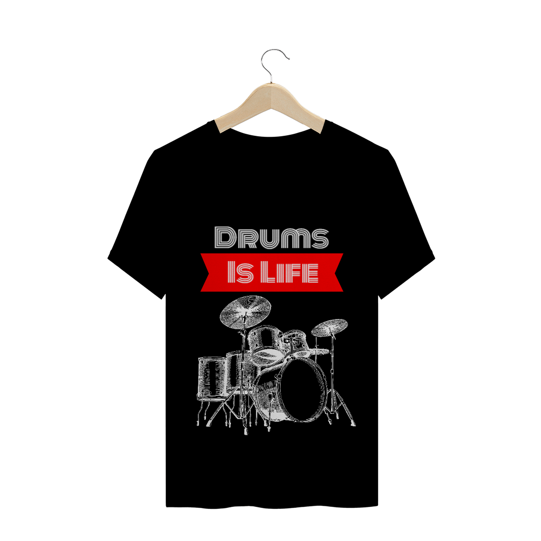 Nome do produto  Drums Is Life - Preta