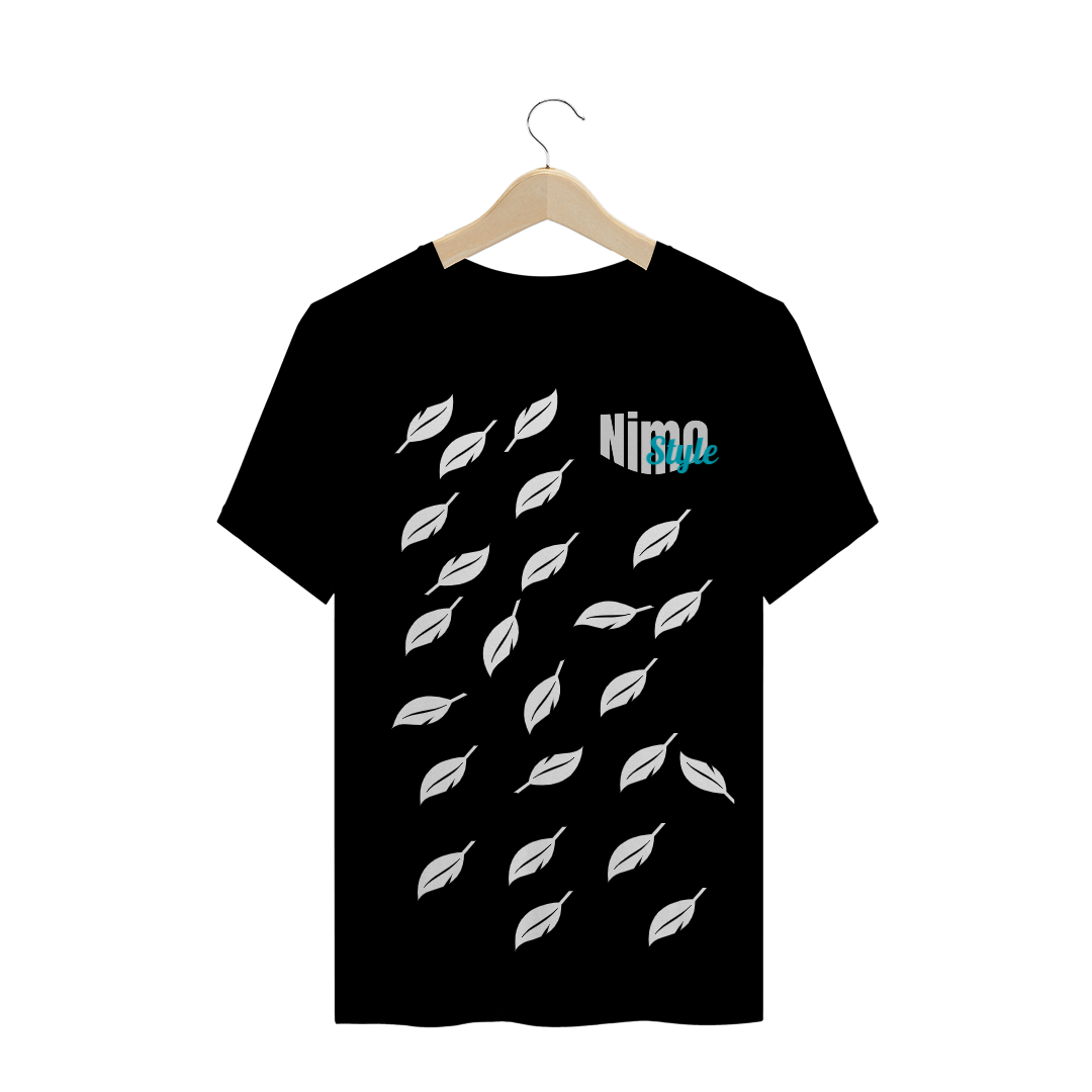 Camisa t-shirt plus-size penas