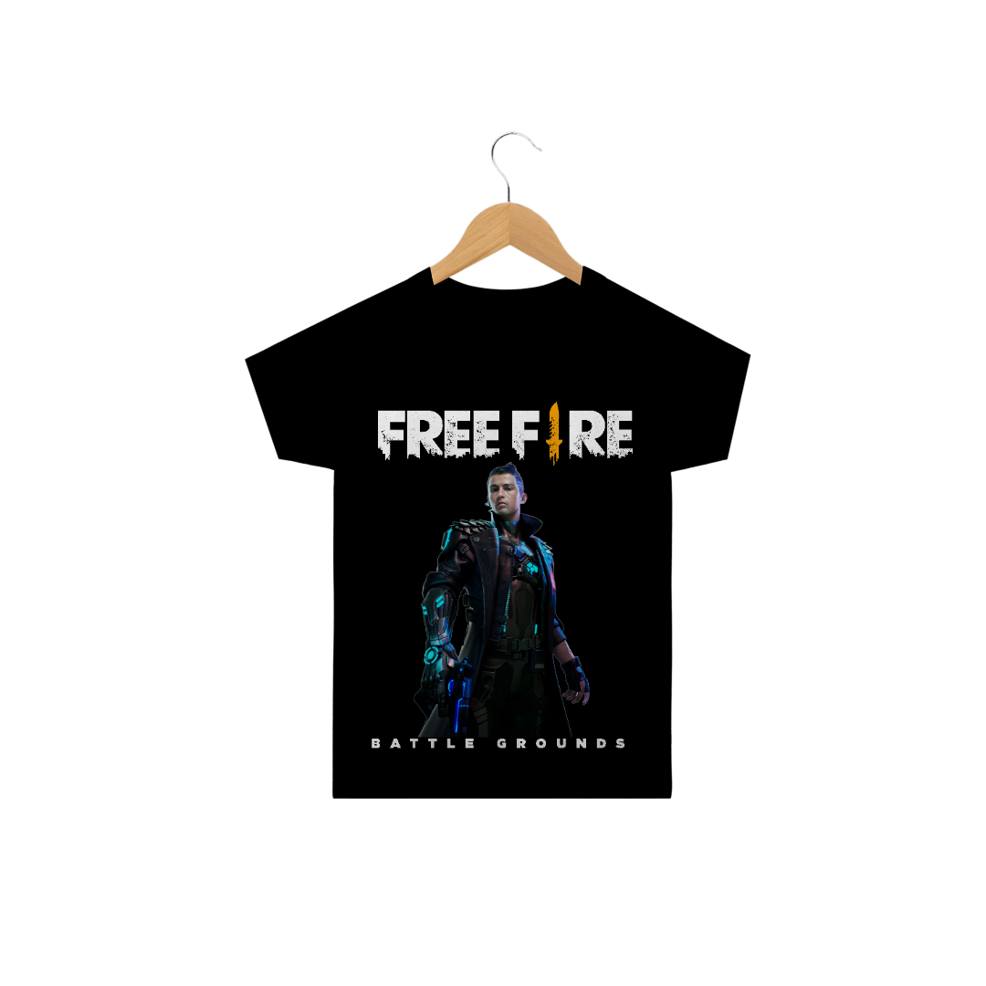 Nome do produto  Camiseta Free fire CR7 - Diversas cores