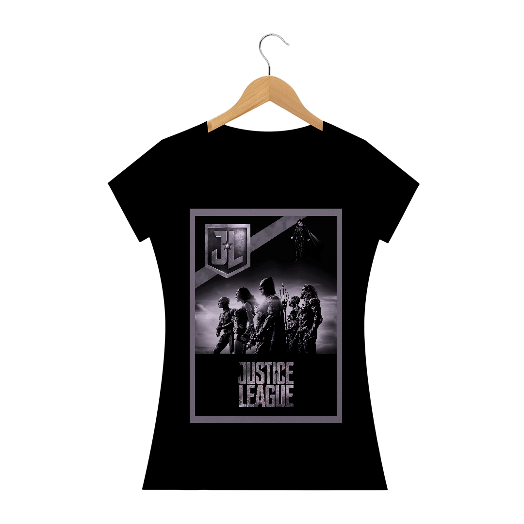 Nome do produto  Camiseta Baby Look Liga da Justiça ZS - Heróis