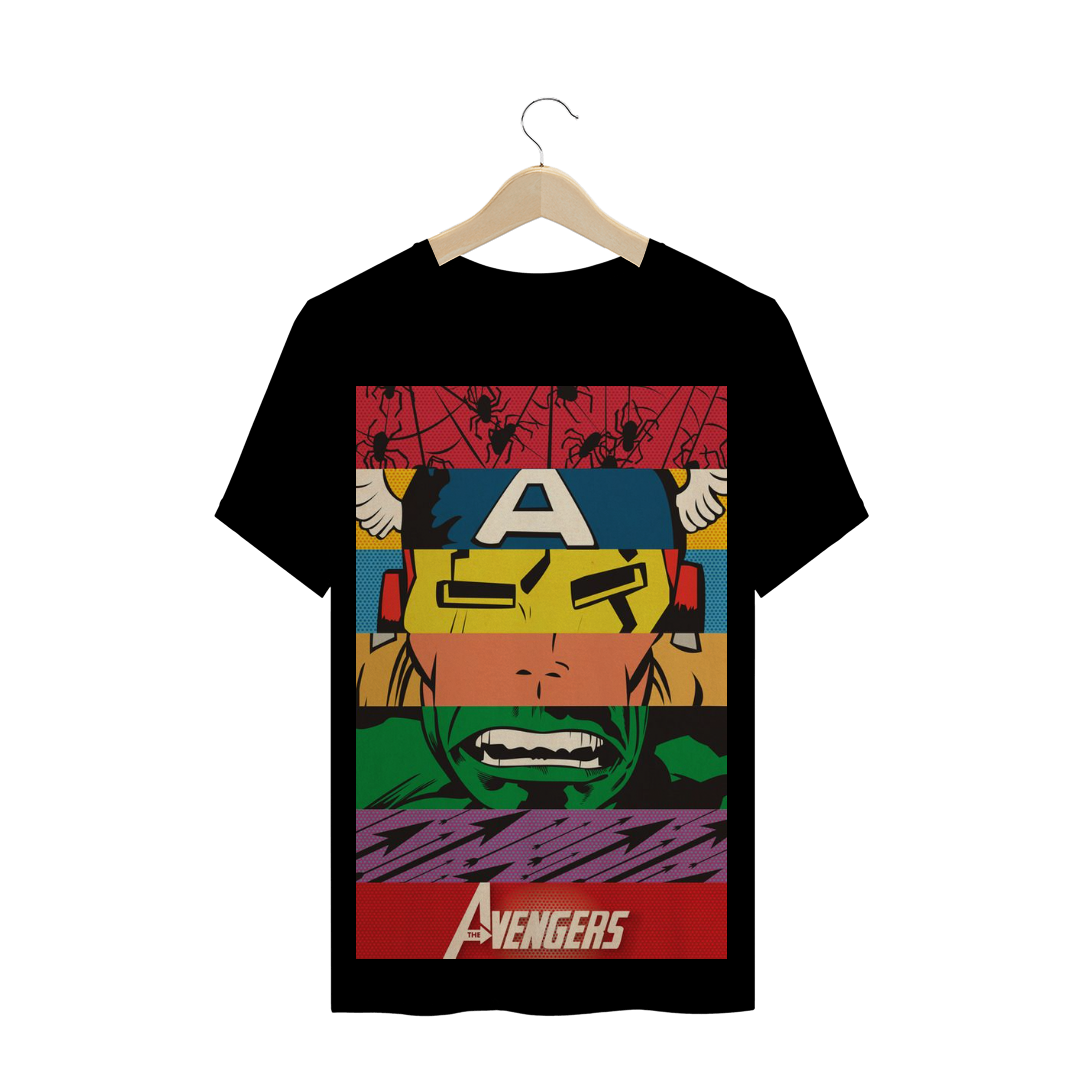 Nome do produto  Camisa Estampa Vingadores