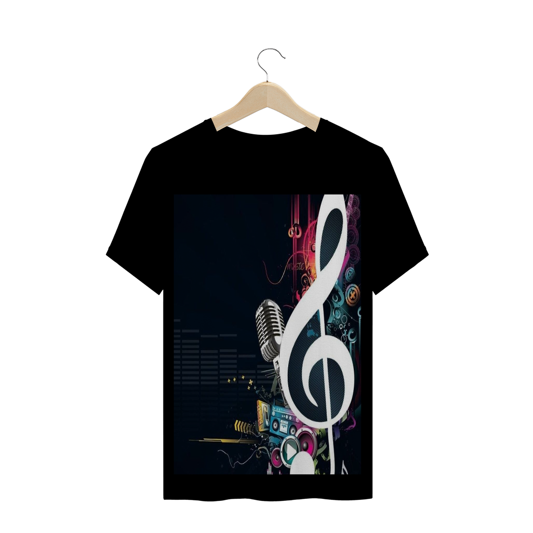 Nome do produto  Camisa musica preta