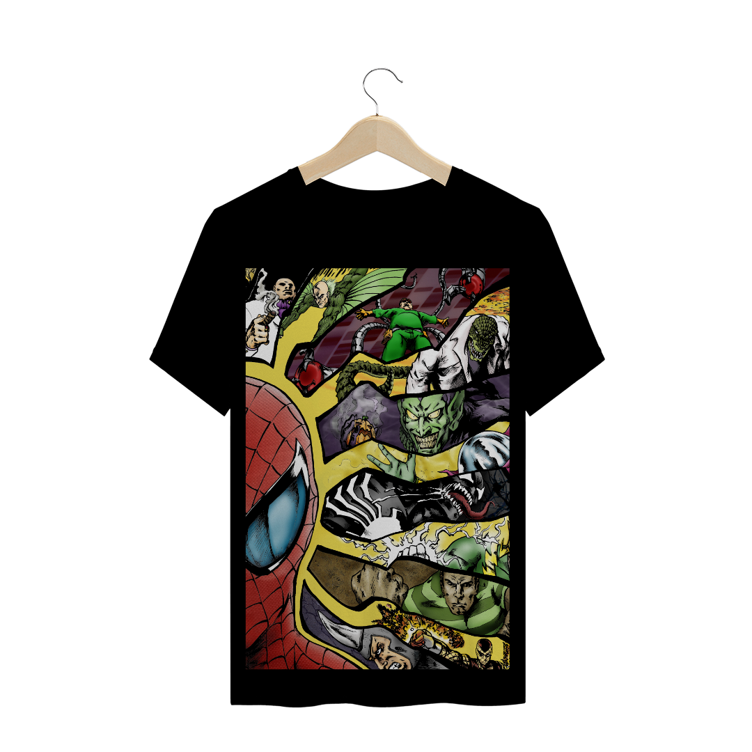 Nome do produto  camiseta masculina Spider-man Sexteto Sinistro Marvel