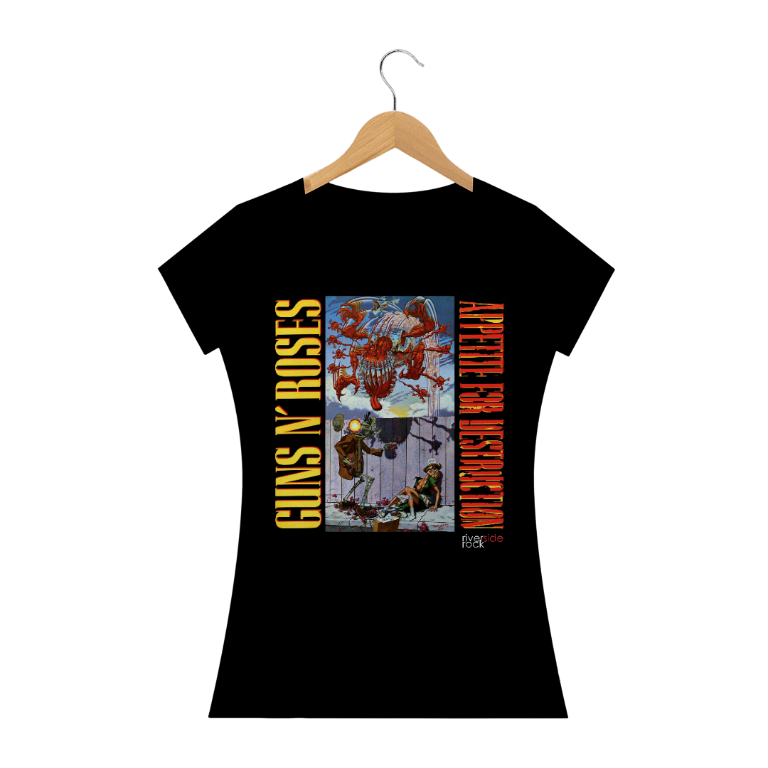 Nome do produto  Baby Long Quality Guns n´ Roses I Preta