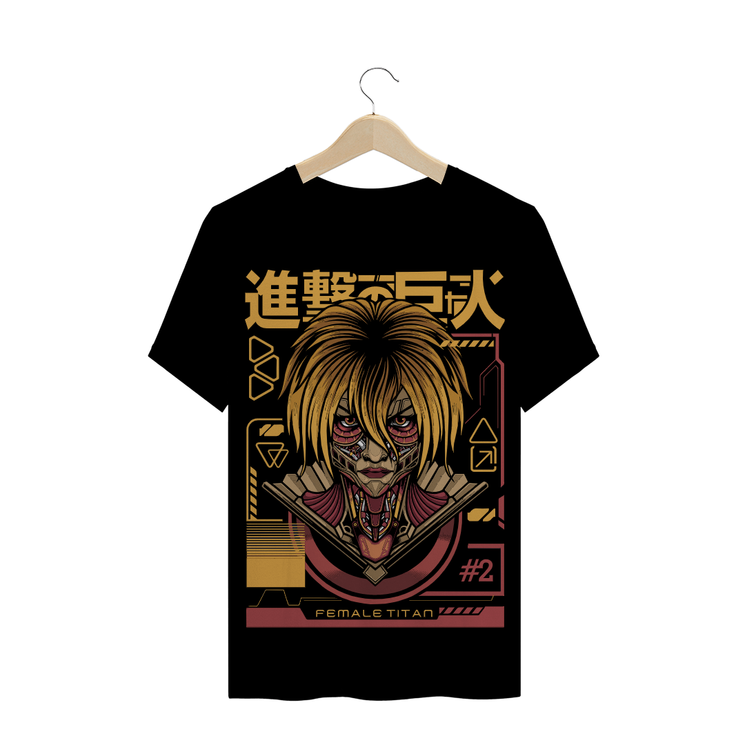 Nome do produto  Camiseta Attack On titan Female titan