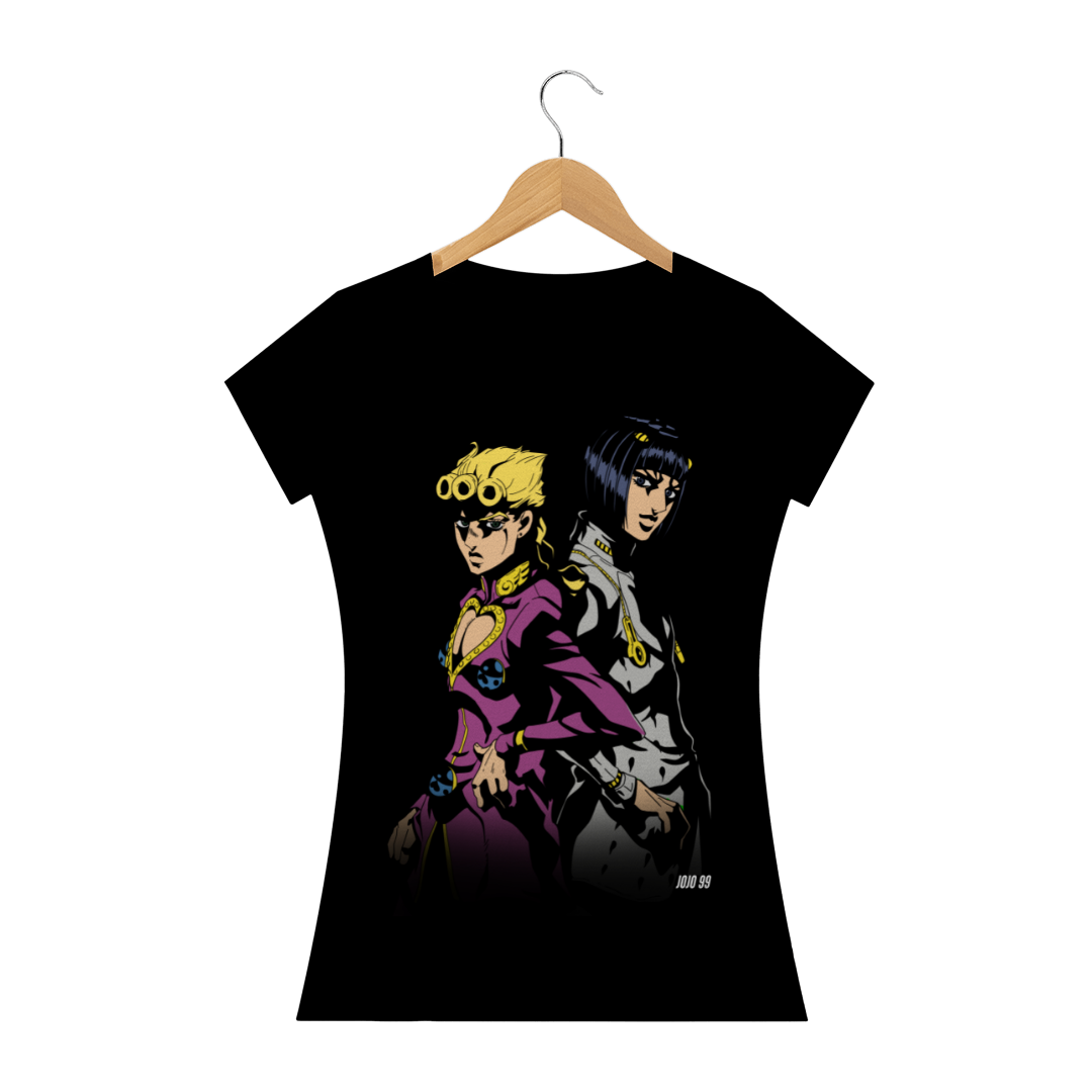 Nome do produto  Camiseta Feminina Giorno Giovanna e Bruno Bucciaratti - JoJo's Bizarre Adventure Part 5: Vento Áureo e Golden Wind