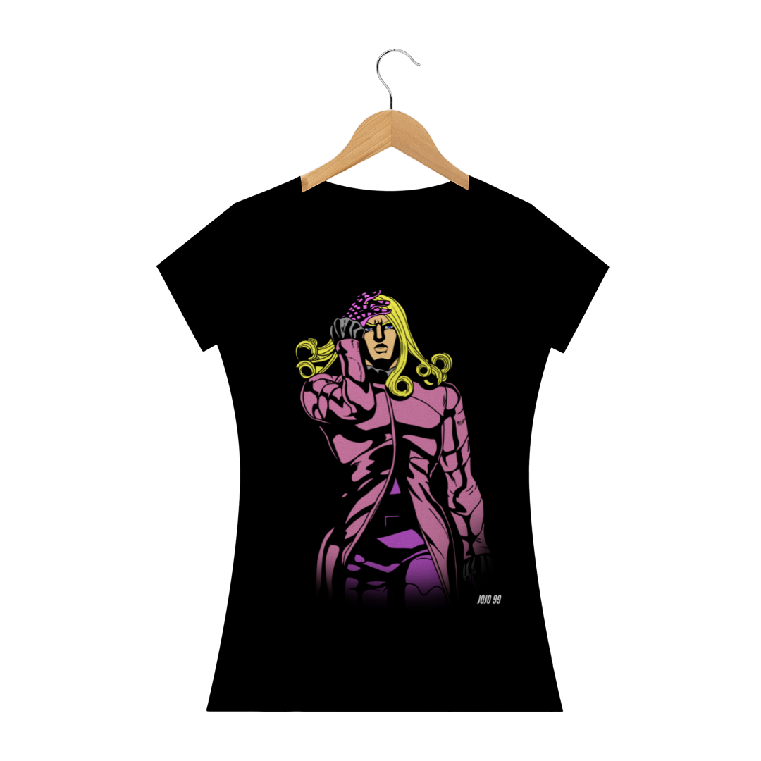 Nome do produto  Camiseta Feminina Funny Valentine - JoJo's Bizarre Adventure Part 7: Steel Ball Run