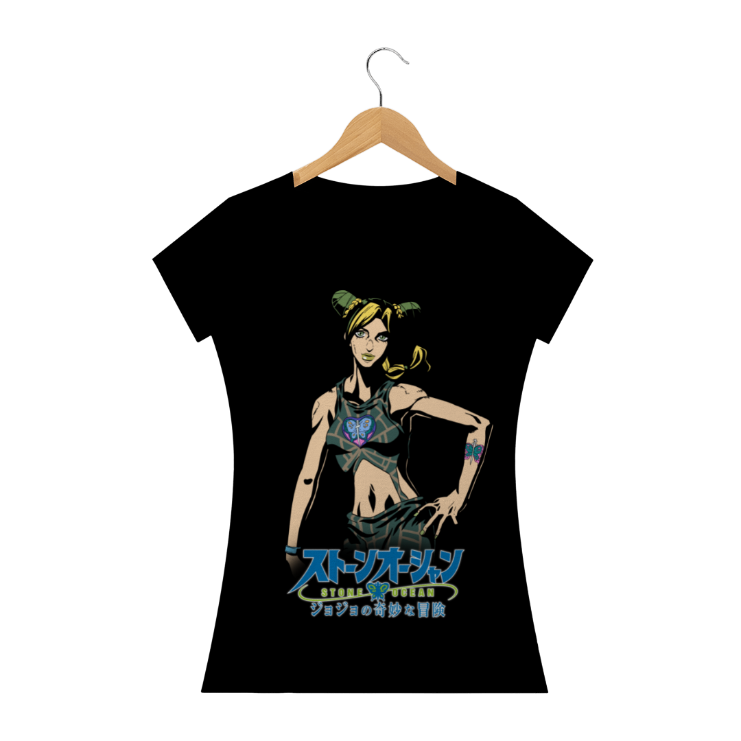 Nome do produto  Camiseta Feminina Jolyne Cujoh - JoJo's Bizarre Adventure Part 6: Stone Ocean