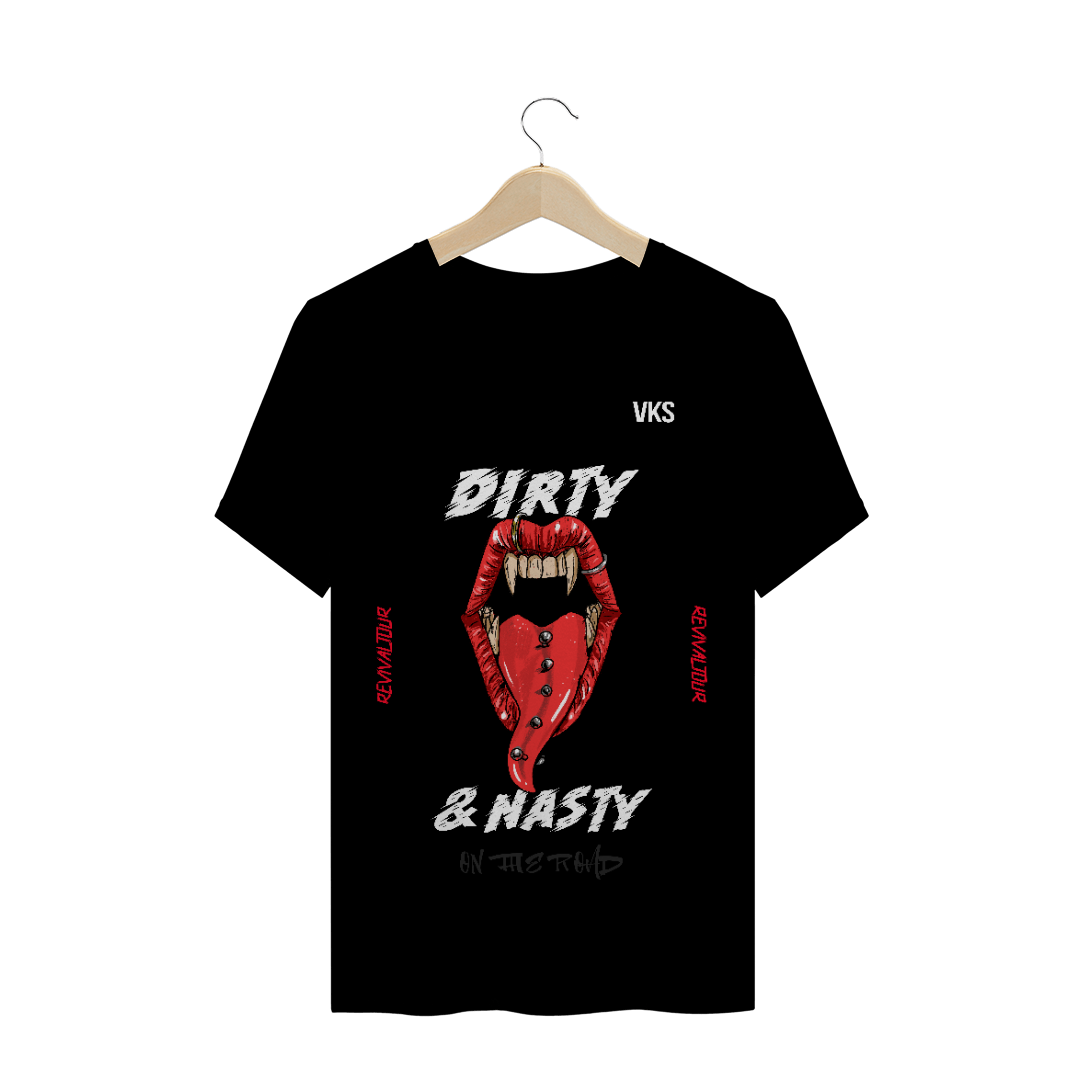 Nome do produto  Rock VKS - Camiseta Preta Dirty & Nasty