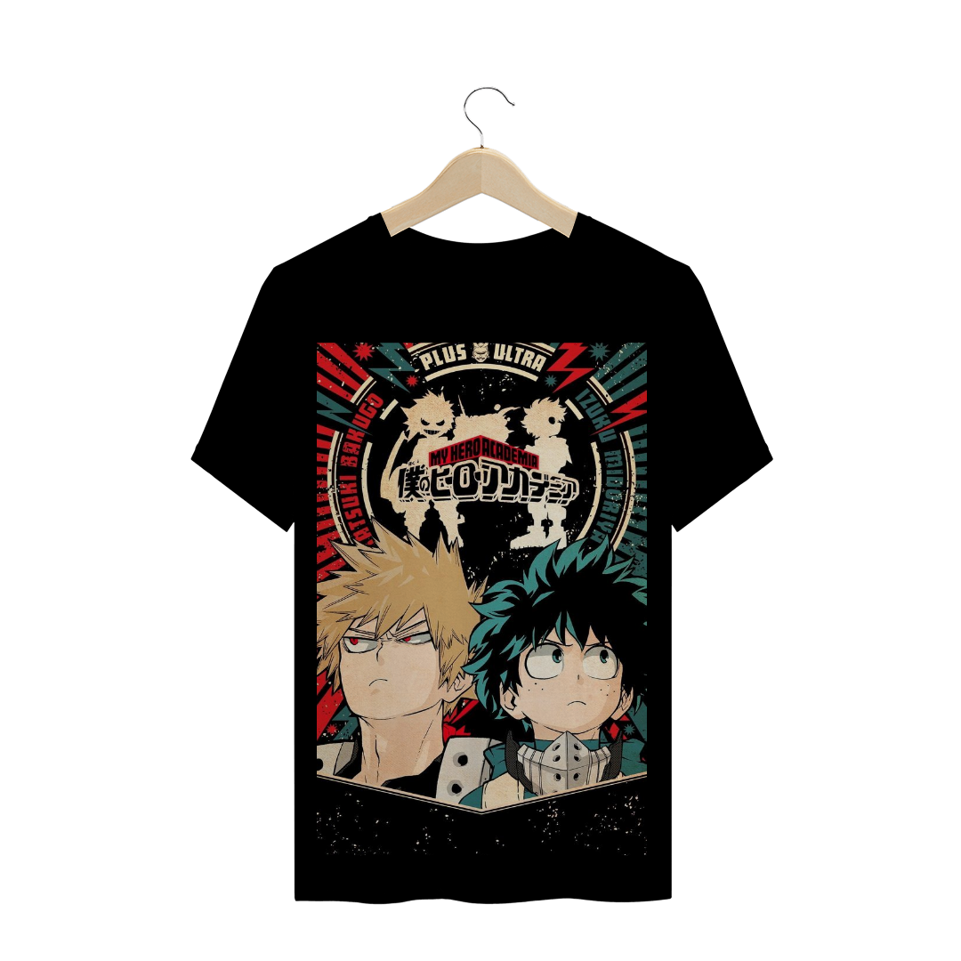 Nome do produto  camiseta masculina My hero academia Deku, Bakugou