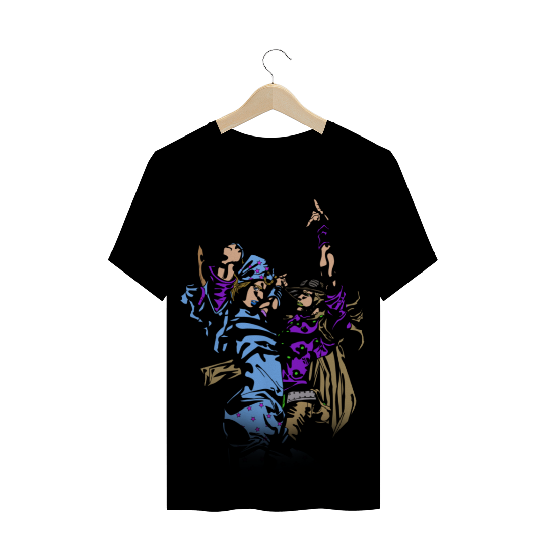 Nome do produto  Camiseta Johnny Joestar e Gyro Zeppeli - JoJo's Bizarre Adventure Part 7: Steel Ball Run