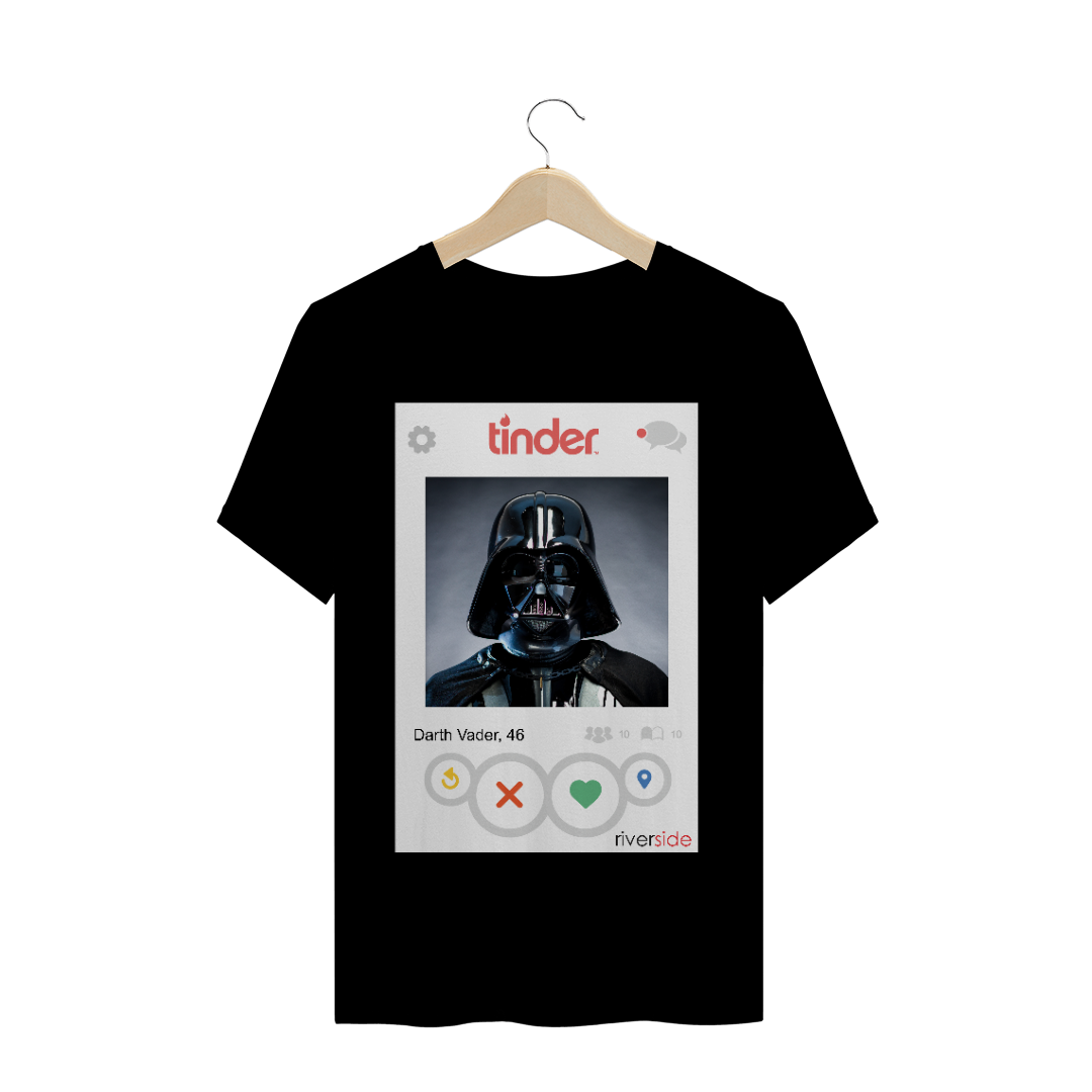 Nome do produto  T-Shirt Quality Darth Tinder Cores