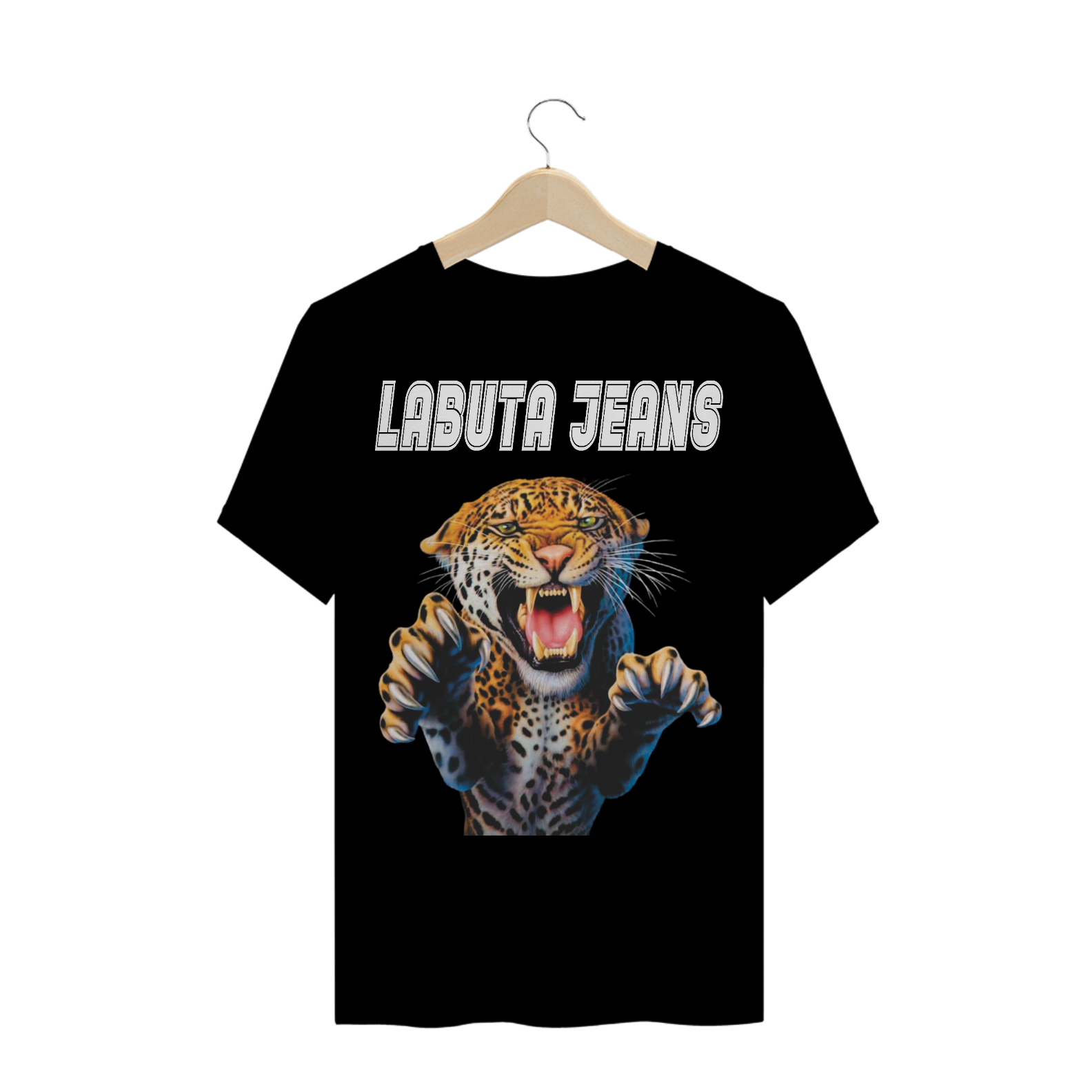 Nome do produto  Camisa Labuta - Onça blck