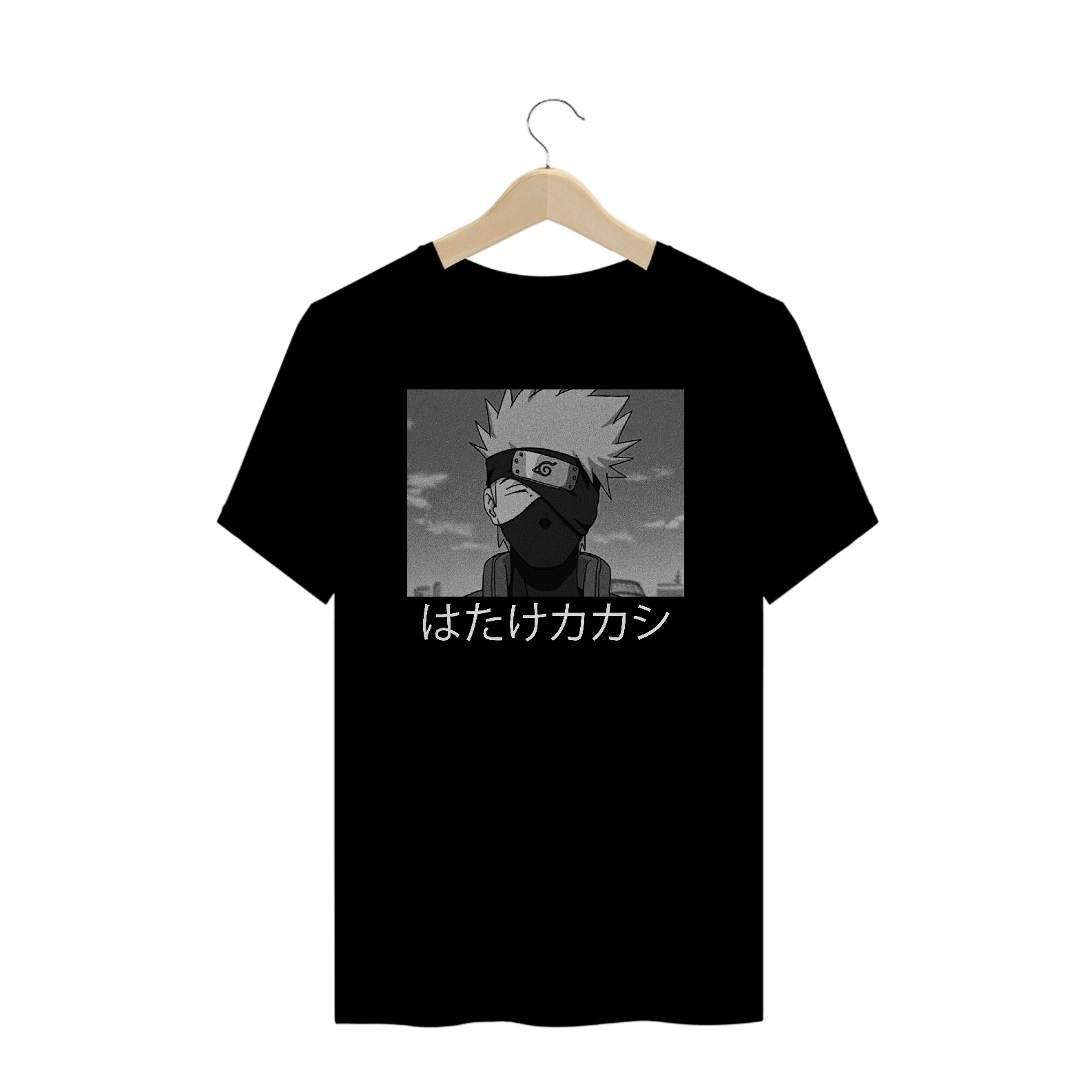 Camiseta Kakashi Hatake - Preta