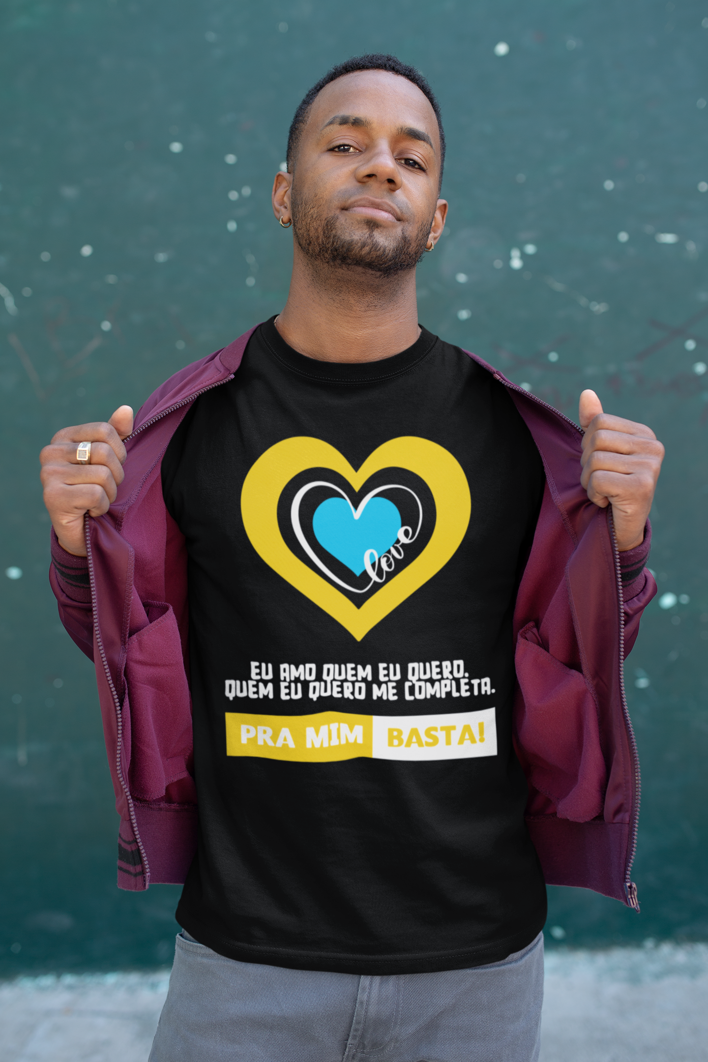 Quem eu quero me completa - versão camiseta preta