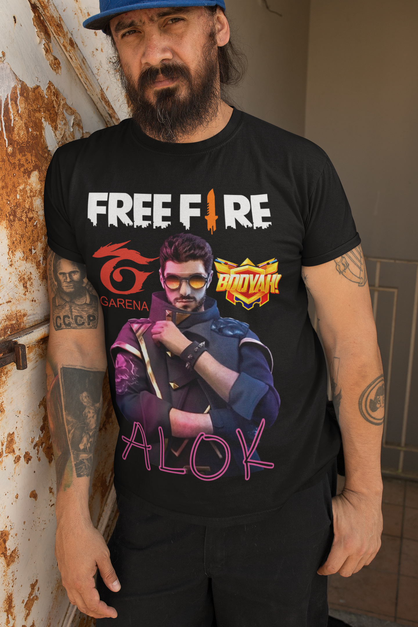 camiseta free fire ALOK 