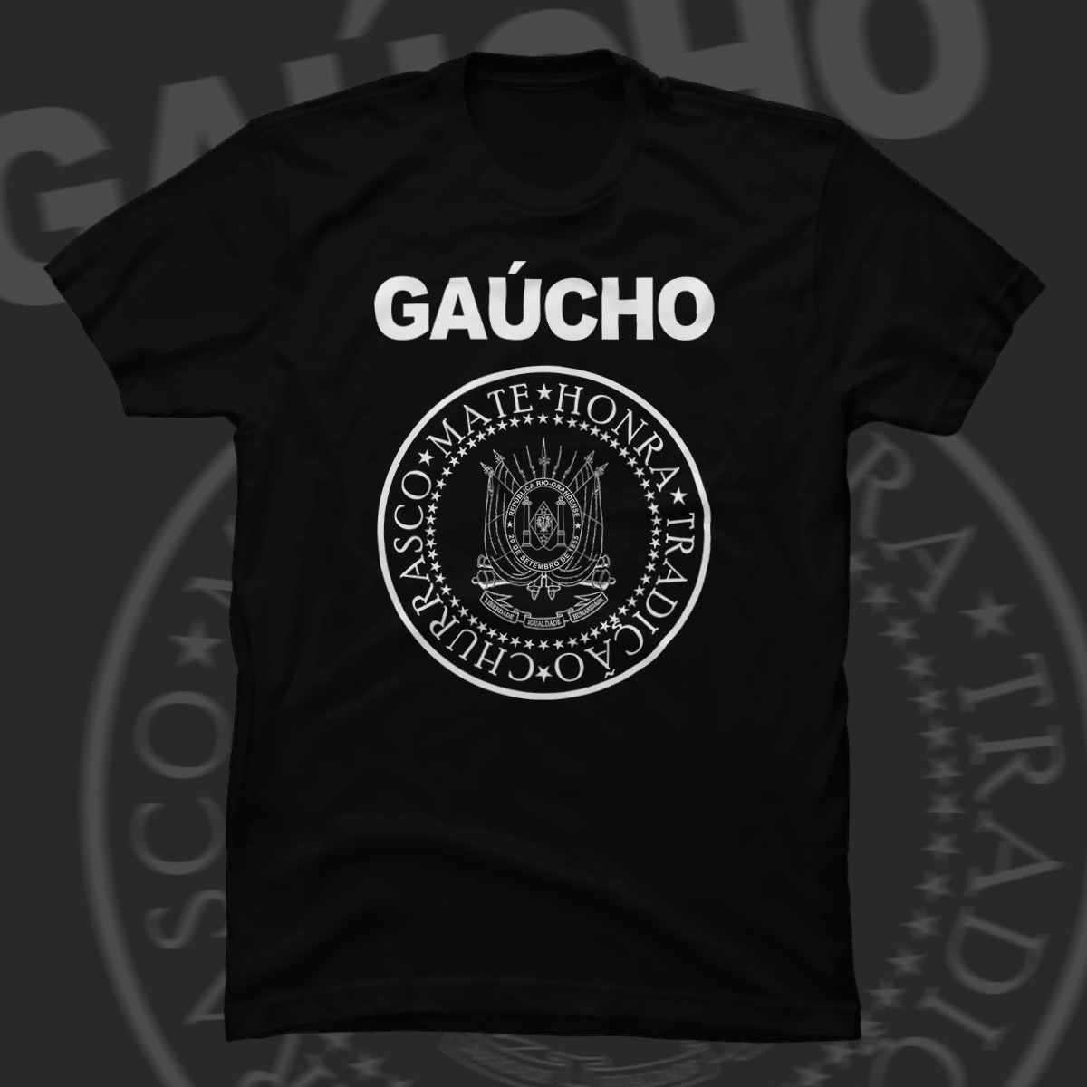 Nome do produto  Camiseta Gaúcho, Honra & Tradição