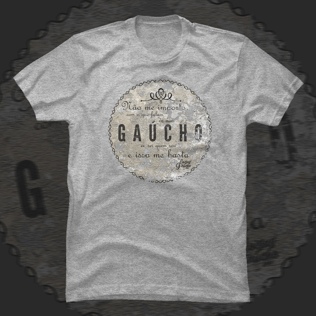 Nome do produto  Camiseta Sou Gaúcho e isso me Importa