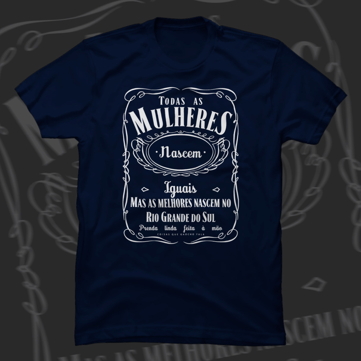 Nome do produto  Camiseta Todas as Mulheres Nascem Iguais...