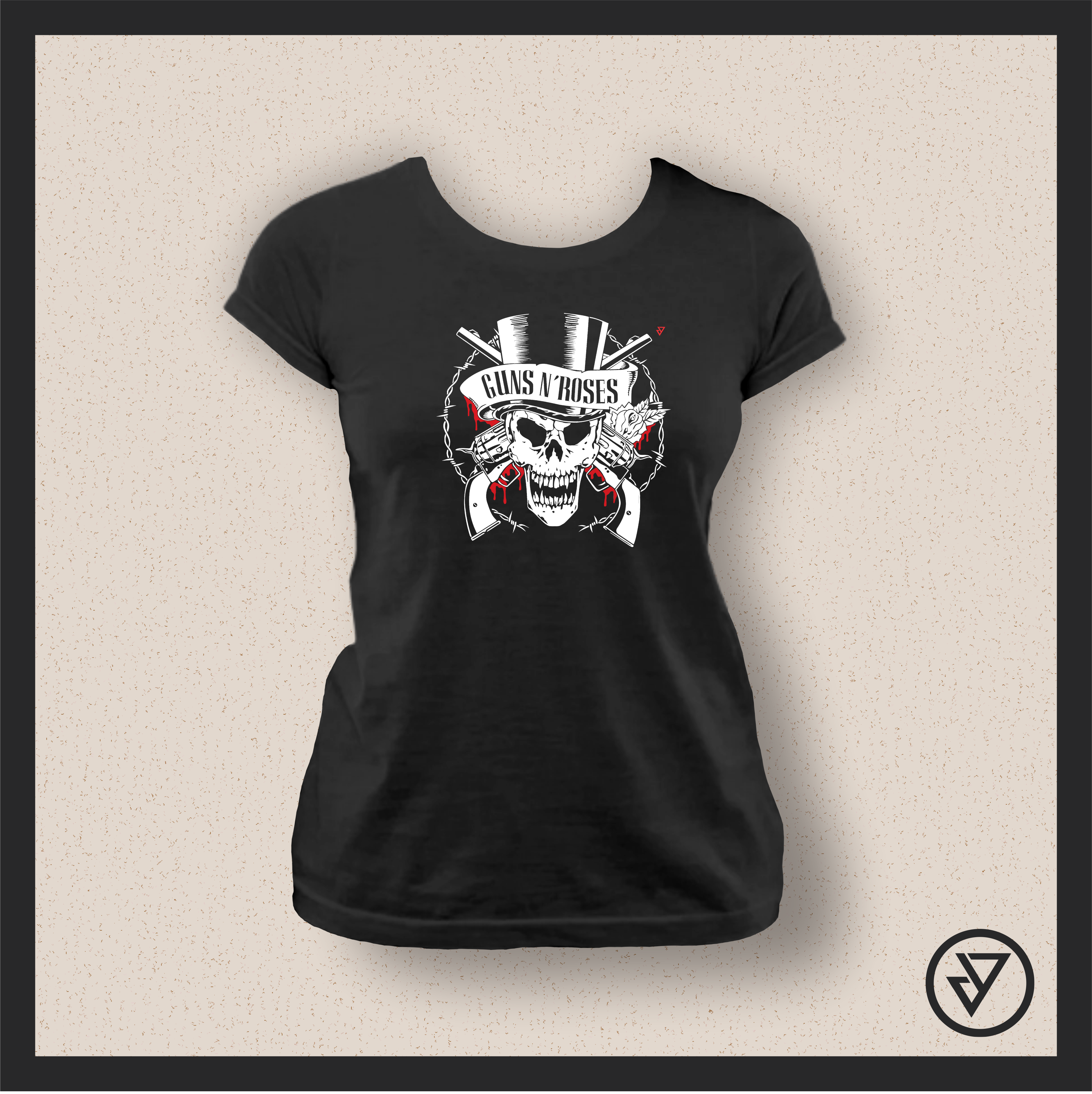 Camisa Feminina Guns N' Roses - Preta