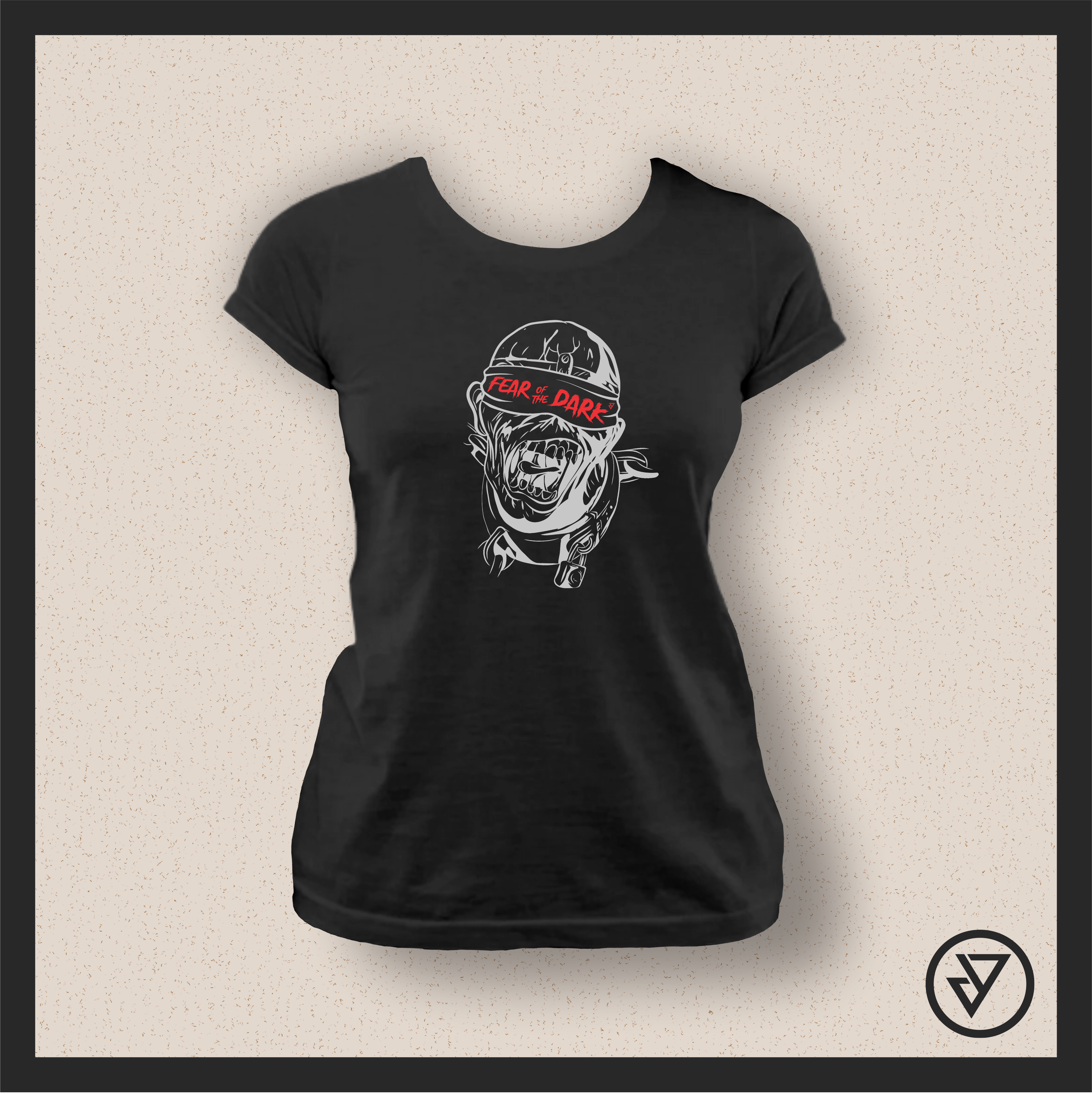Nome do produto  Camisa Feminina Iron Maiden (Fear Of The Dark) - Preta