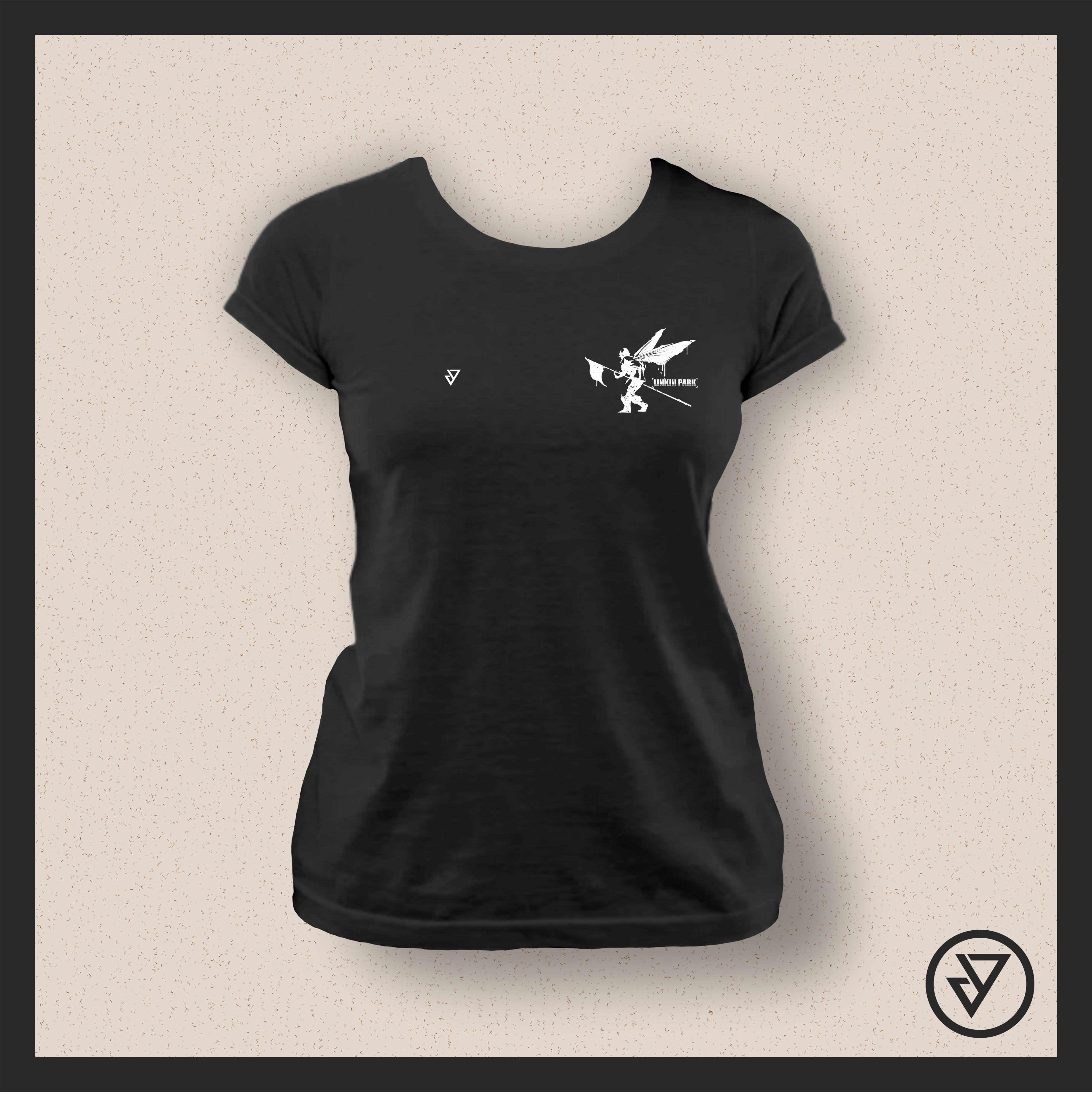 Camisa Feminina Linkin Park (Soldier) - Preta