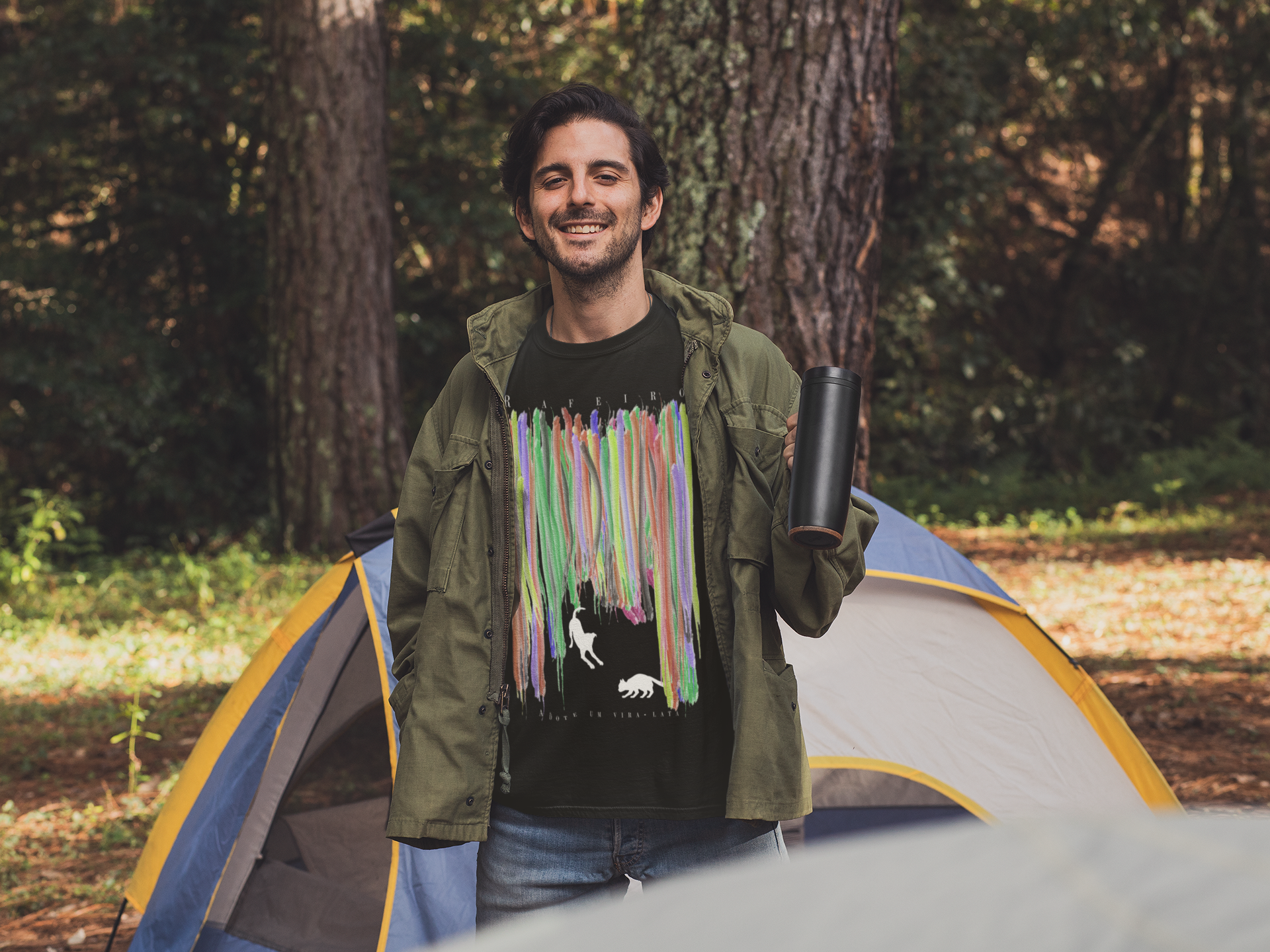 Nome do produto  T shirt prime chuva de cores