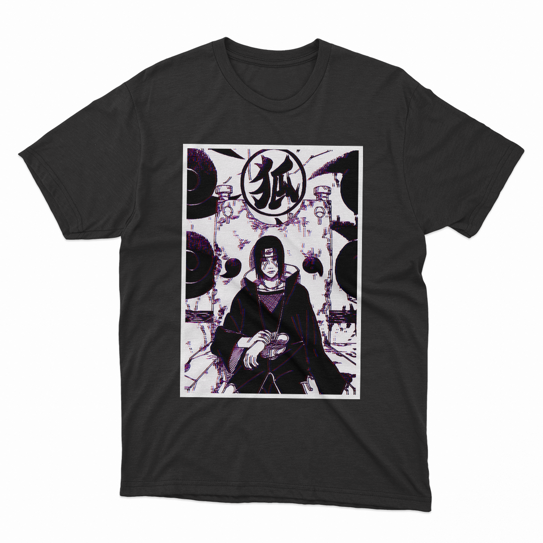 Camiseta Preta Itachi Uchiha