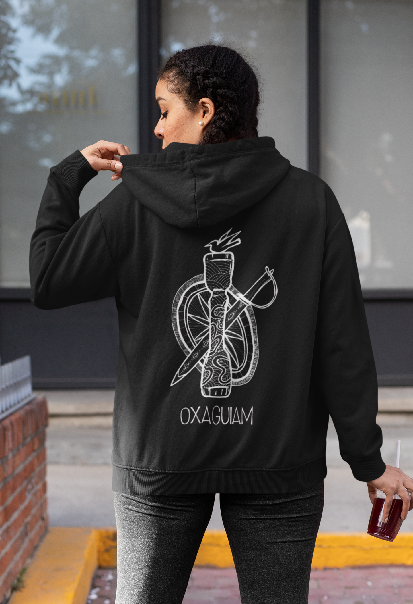 Moletom de Zíper Unisex Orixá Oxaguiam 