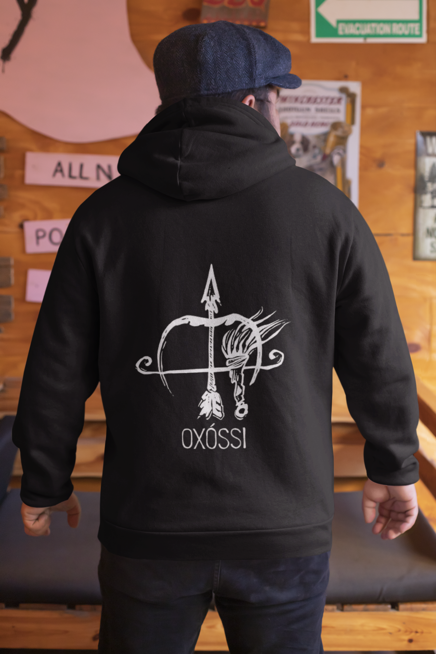 Moletom de Zíper Unisex Orixá Oxóssi 