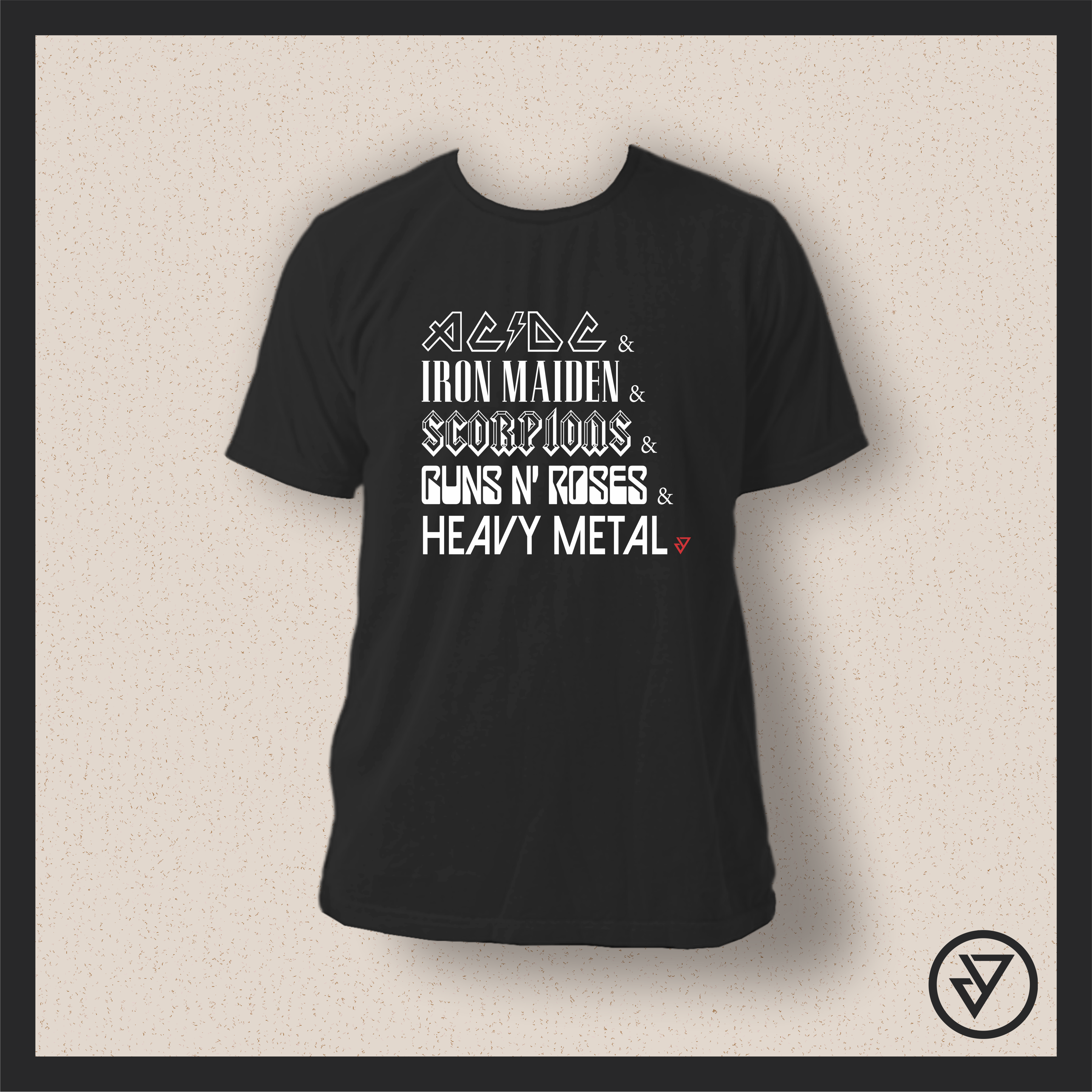 Camisa Heavy Metal (Bandas) - Branca