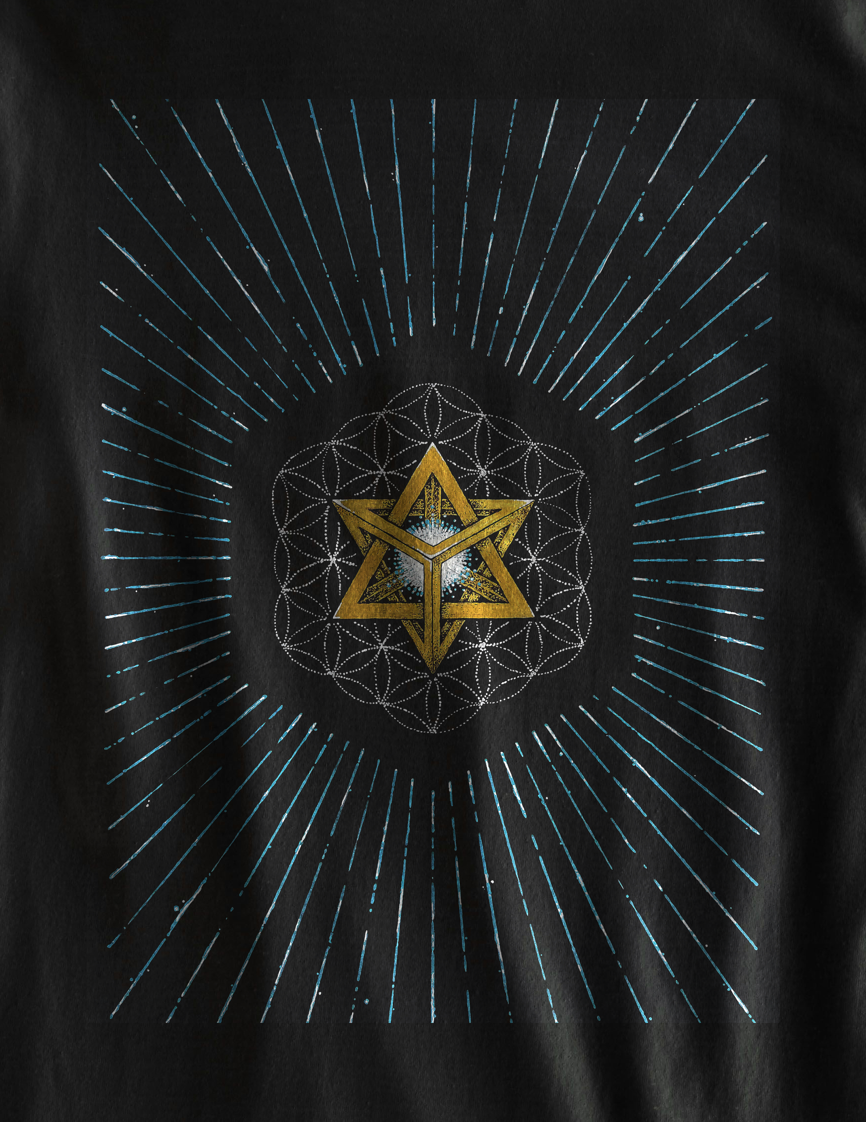 Nome do produto  Camiseta Estrela Sagrada da Vida - (unissex)