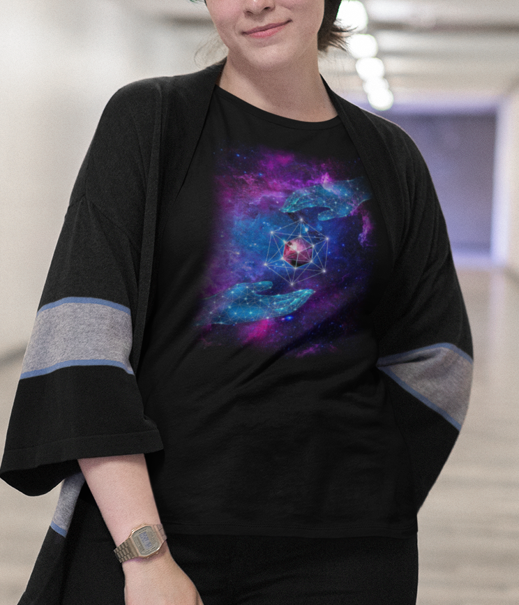 Nome do produto  Camiseta Plus Size - Geometria Sagrada Universal - (unissex)