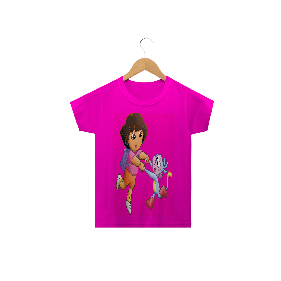 Nome do produto  Blusa infantil dora aventureira rosa