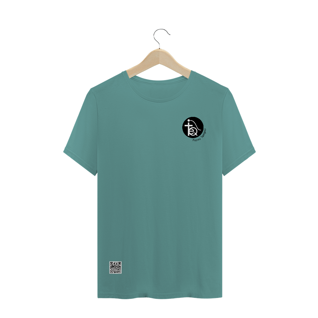 Nome do produto  T-SHIRT ESTONADA - IEQ Novo Templo Mini Logo círculo preto
