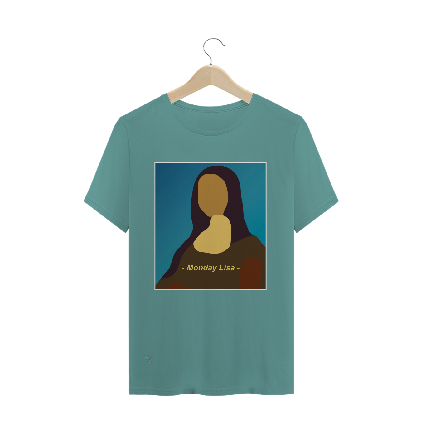 Nome do produto  T-shirt masculina estonada arte Monday lisa Pincelandu