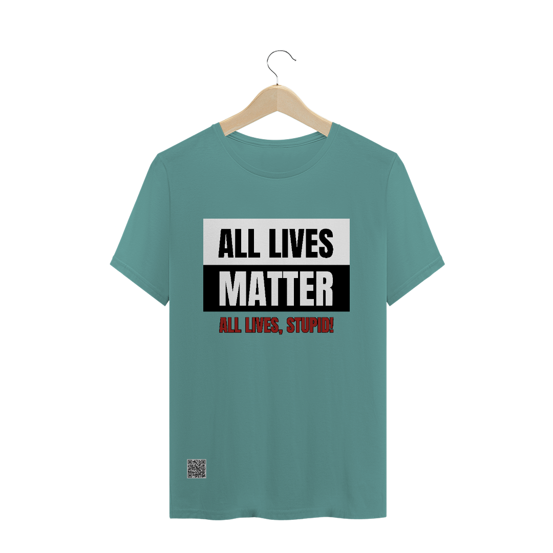 Nome do produto  T-SHIRT ESTONADA - ALL LIVES MATTER