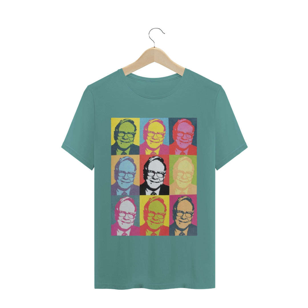 Nome do produto: Coleção Investidor - Camiseta Warren Buffet - Masculina