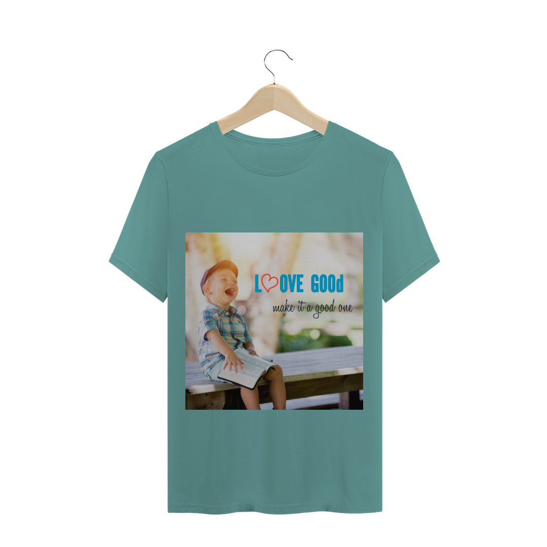 Nome do produto  CAMISA MASCULINA T-SHIRT LOVE GOOD