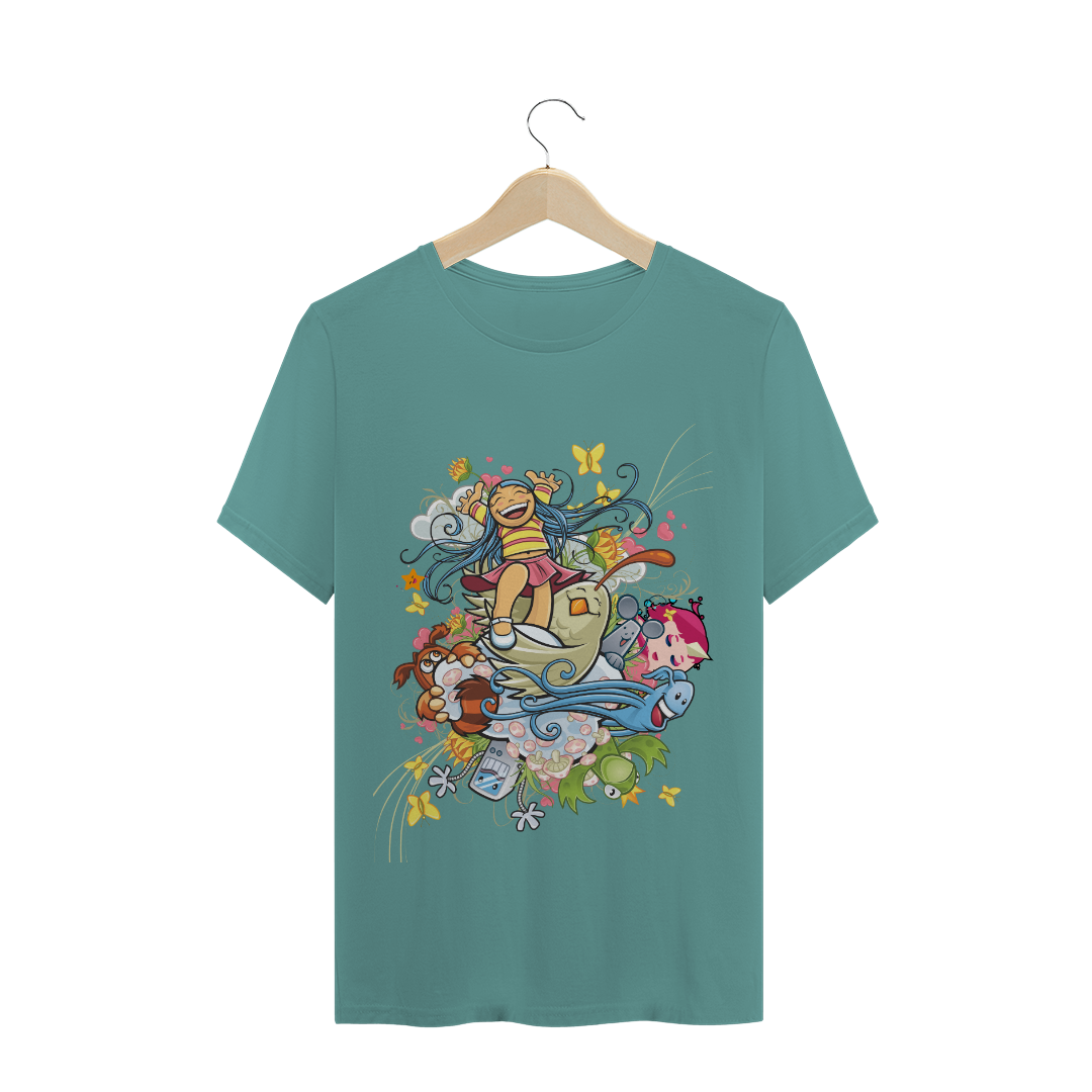 Nome do produto  Mascotinha Animada - T-shirt Estonada
