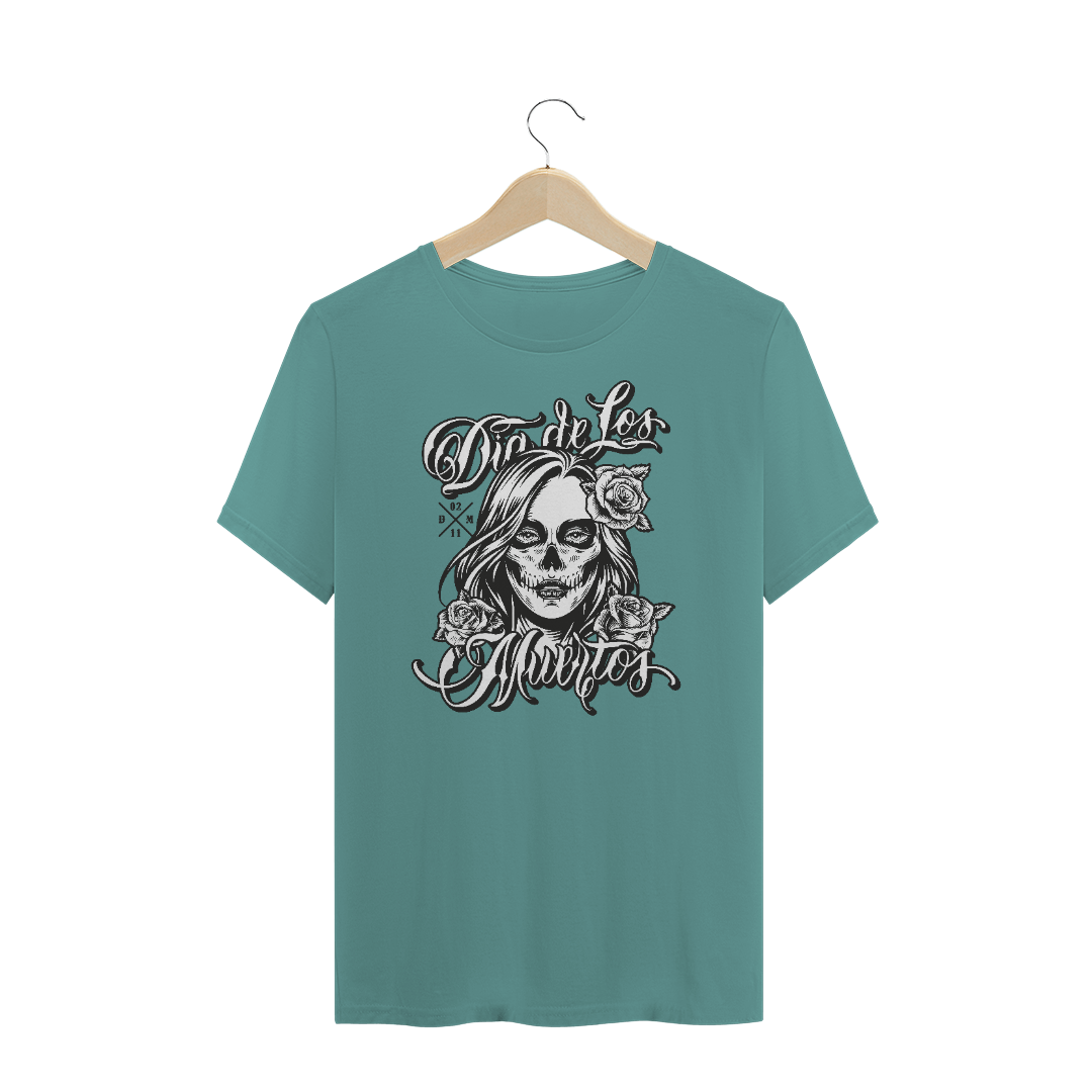Nome do produto  CAMISETA MASC. ESTNOADA DIA DE LOS MUERTOS